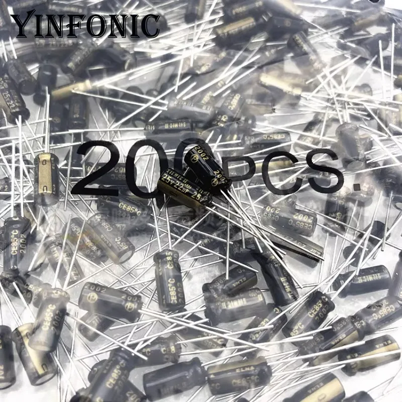10 ชิ้น/ล็อต ELNA SILMIC II Series 50V1UF/2.2UF/4.7UF 25V22UF 35V10uF 5x11 มม.ตัวเก็บประจุด้วยไฟฟ้า