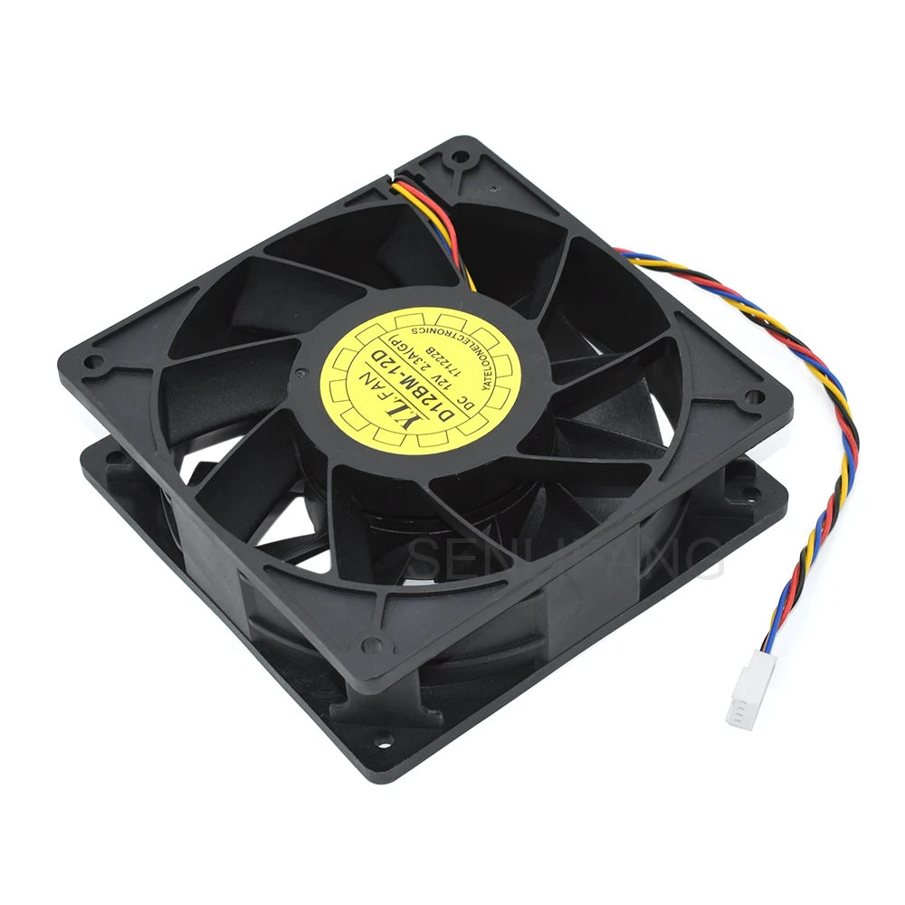 Ventilador de refrigeración de gran volumen para S7, S9, L3 + T9 + M3, S9i, D12BM-12D, 12038, 120x120x38MM, DC12V, 2.3A, ventilador de servidor de chasis