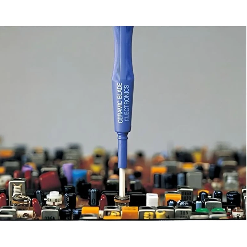 VESSEL NO.9000 Series JIS Ceramic Precision Screwdriver - Insulation Tested, Non-Inductive for High Frequency Circuit Adjustment