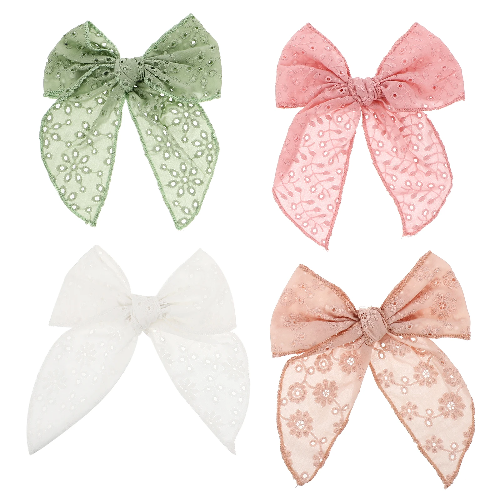 

Solid Color Hairpins Lovely Bowknot Design Accessories Girls Hair Clips Everyday Use Durable Comfortable Safe Matching Clothes
