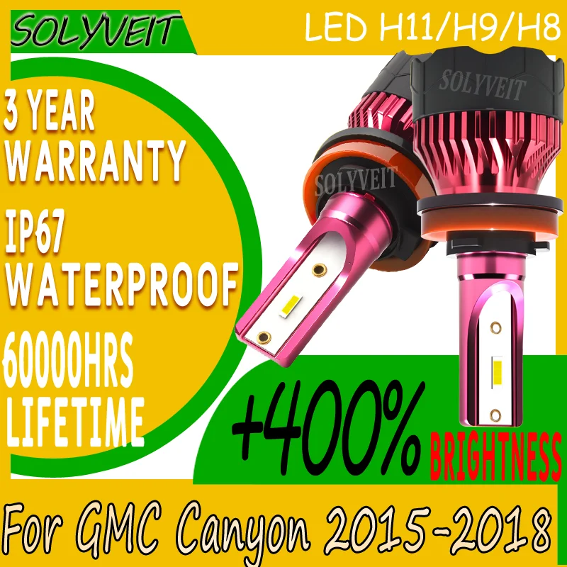 

warranty LED Shockproof High Lumen Output Plug and Play Water and Dust Proof Low Beam Bulbs For GMC Canyon 2015 2016 2017 2018