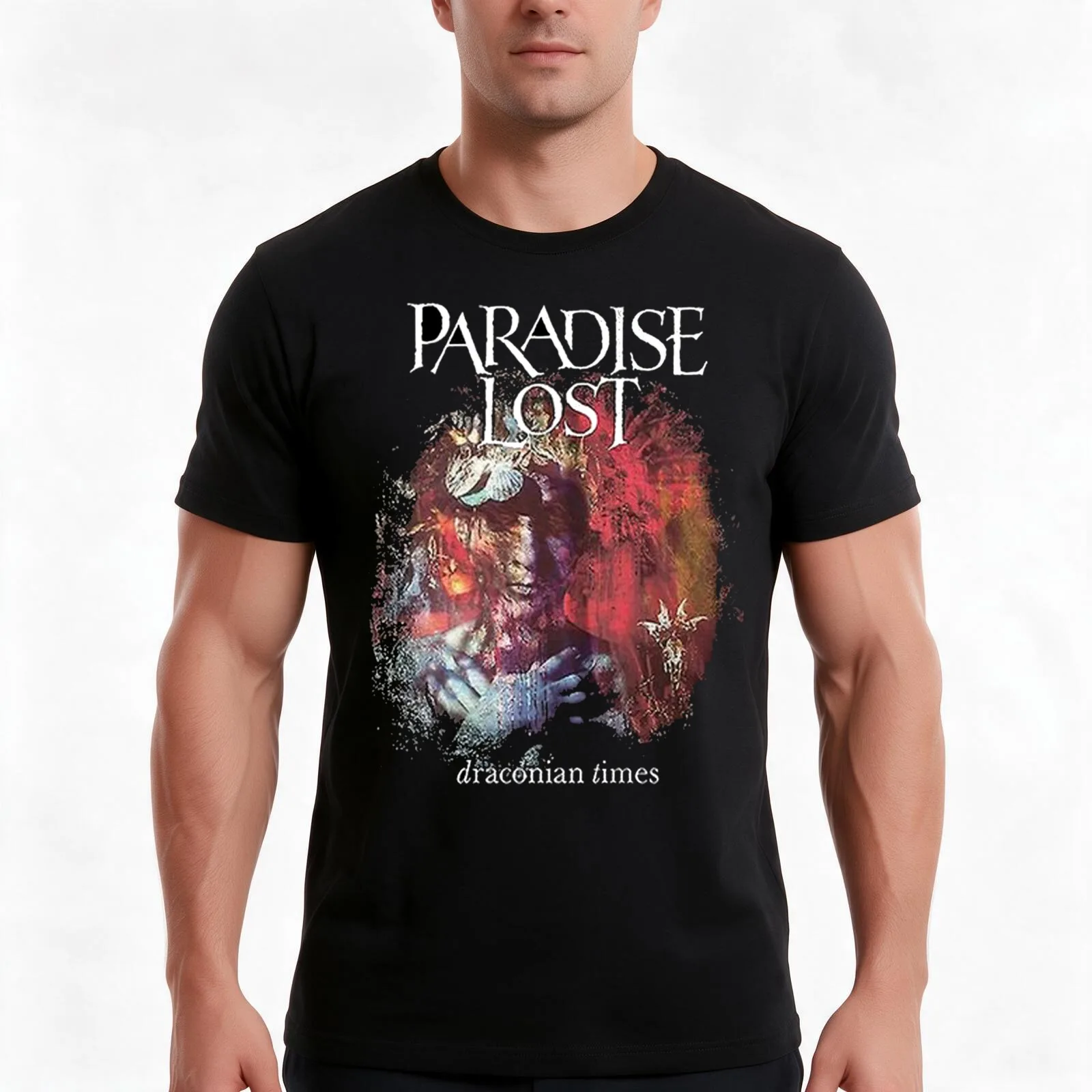 Men'S Unique Print The Rhythm Of Our Love My Favorite People T-Shirt, Summer Casual Cotton Tee, Oversized Streetwear Tops