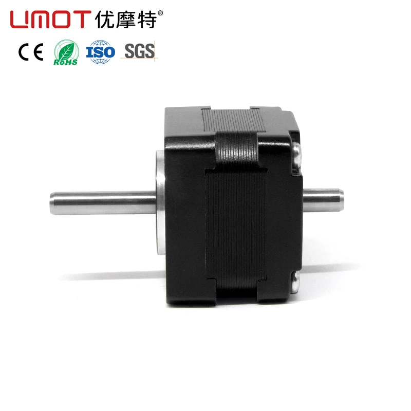 

UMOT Nema14 Dual-Shaft Stepper Motor 35X28mm 1.8° DC1.0A 200mN.m 2 Phase for High-Precision Positioning for 3D Printe Machine