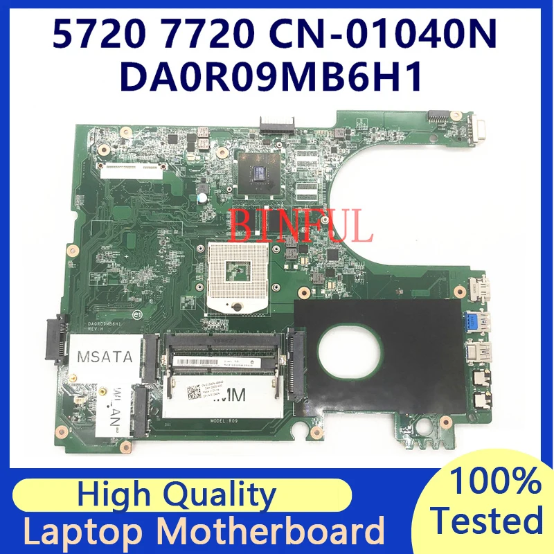 

CN-01040N 01040N 1040N Mainboard For Dell Inspiron 5720 7720 Laptop Motherboard GT630M/1G DA0R09MB6H1 100% Fully Tested Good