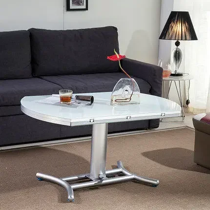 Climbing and lifting coffee table dining table dual-purpose integrated small apartment multi-function can be switched from squar view 5