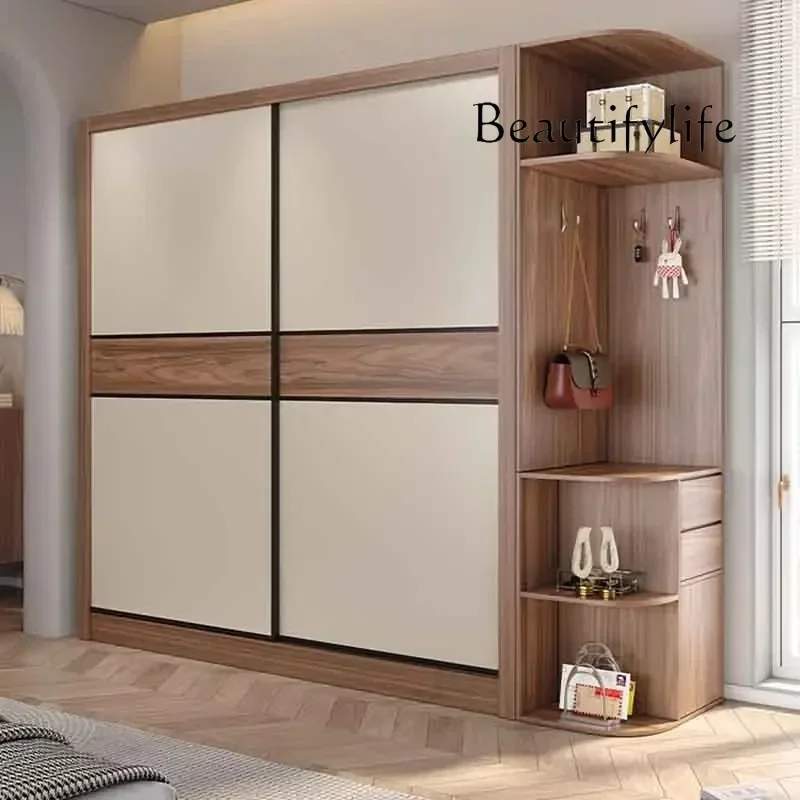 

BJ Vertical Aesthetic Wardrobes Sliding Door Quiet Clothes Organizer Wardrobe Display Modern Stylish Kleiderschrank Furniture Ho