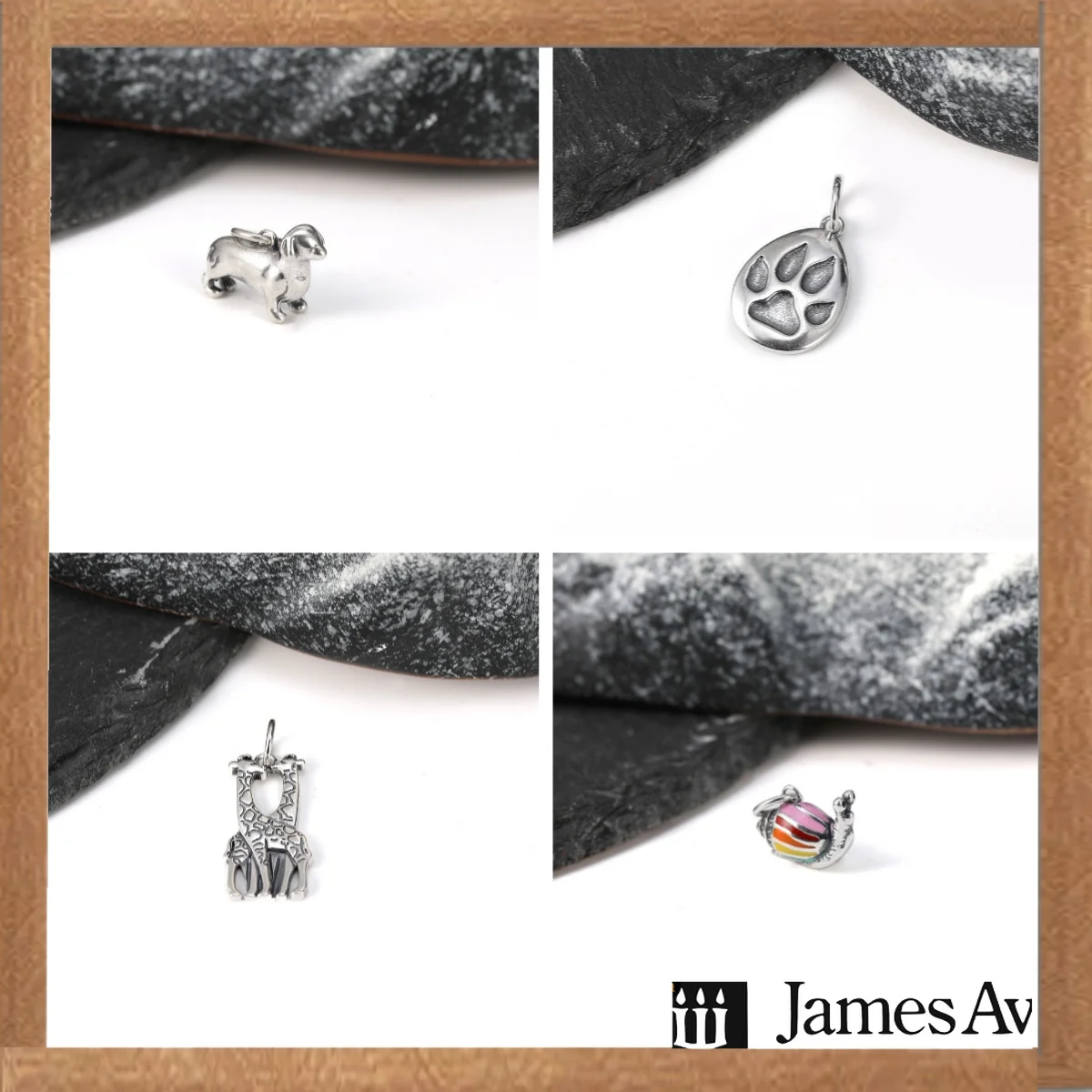 S925 Enamel Dachshund Dog Paw Print Giraffe Snail Charms Pendants Fit Bracelet Necklace Women DIY Hand‑made Animal Jewelry