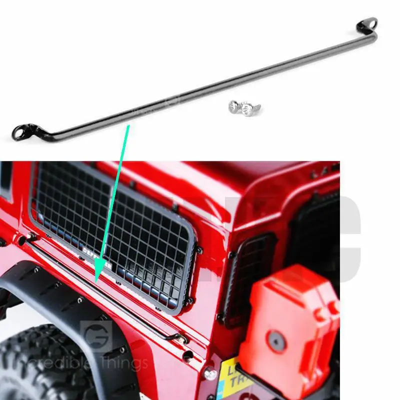 Metal Body Shell Handrail 2PCS 70mm/130mm Length for 1/10 RC Crawler TRX-4 TRX4 Axial SCX10 90046