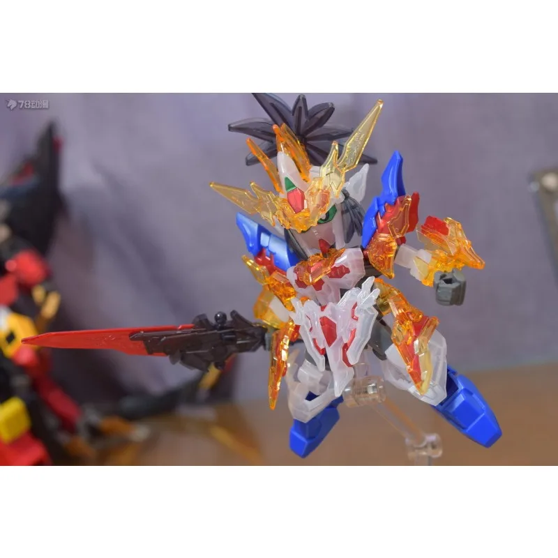 BANDAI Echte SD Gundam World Three Kingdoms Creation Legend Kleurrijke transparante versie Eén beloning CReward Assembleren van speelgoed