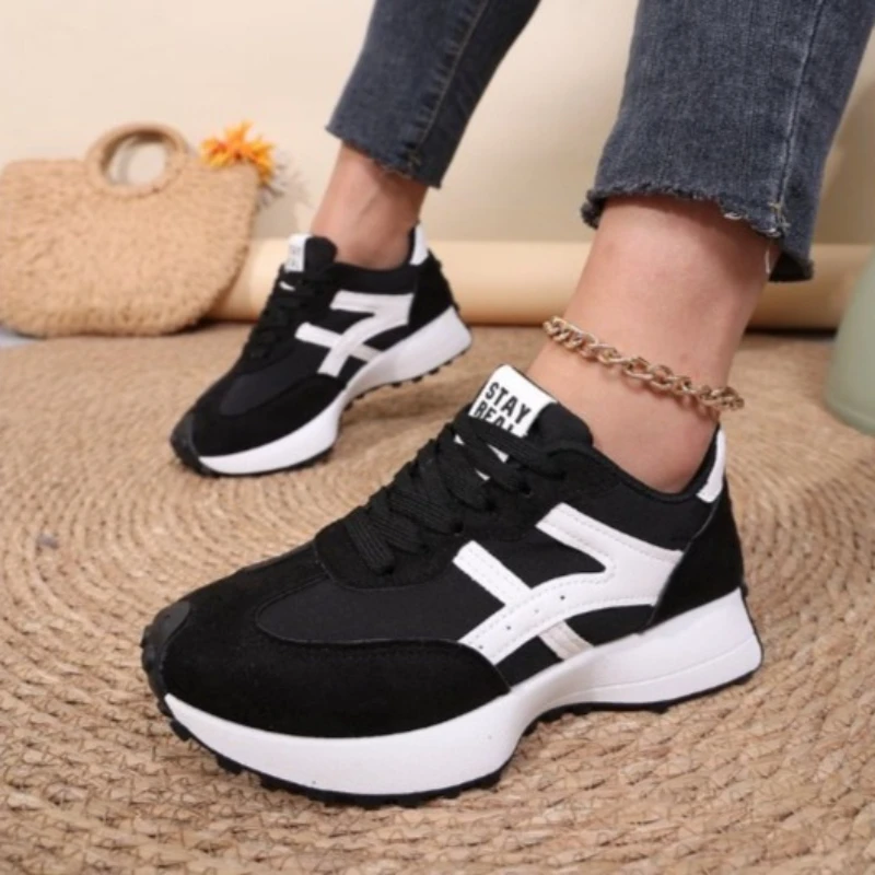 New Fashion Women's Sports Shoes Outdoor Female Casual Platform Shoes Fitness Thick Sole Walking Trainers Ladies Clunky Sneaker