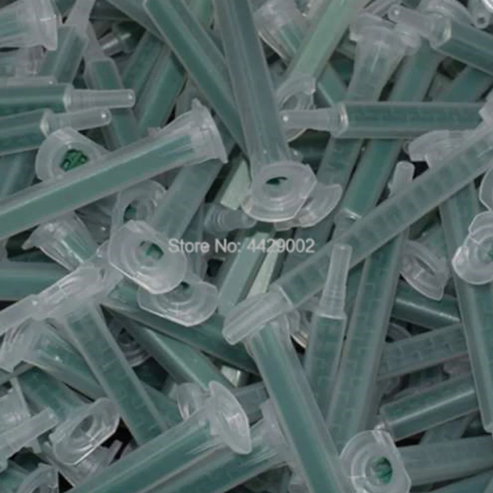 

250 шт. смесительных насадок-трубок для статического смешивания, для двухкомпонентных клеевых картриджей 50 мл (1:1, 1:2) и эпоксидной смолы