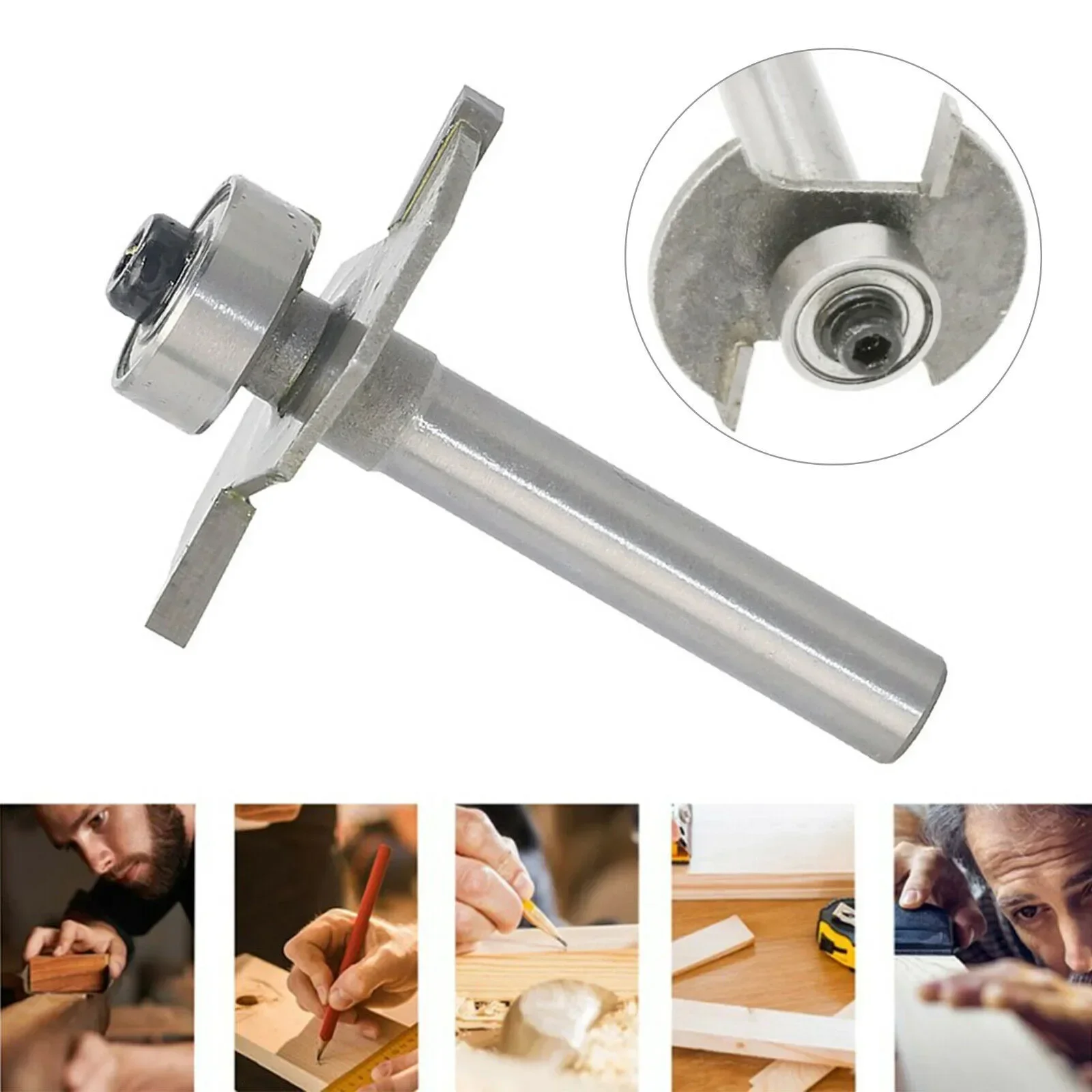 Carbide T Type Biscuit Joint Slot Cutter Jointing/Slotting Router Bit 2mm Height Cutter Wood Working Milling Cutter Hand Tool