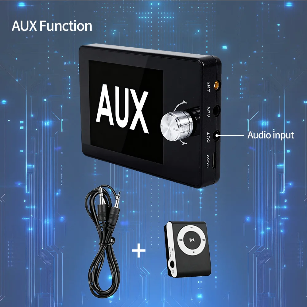 DAB+ Car Digital Radio FM Receiver BT SD TF MP3 Player 2.8 Inch Screen DAB for European Car Audio Signal Broadcasting Phone Call