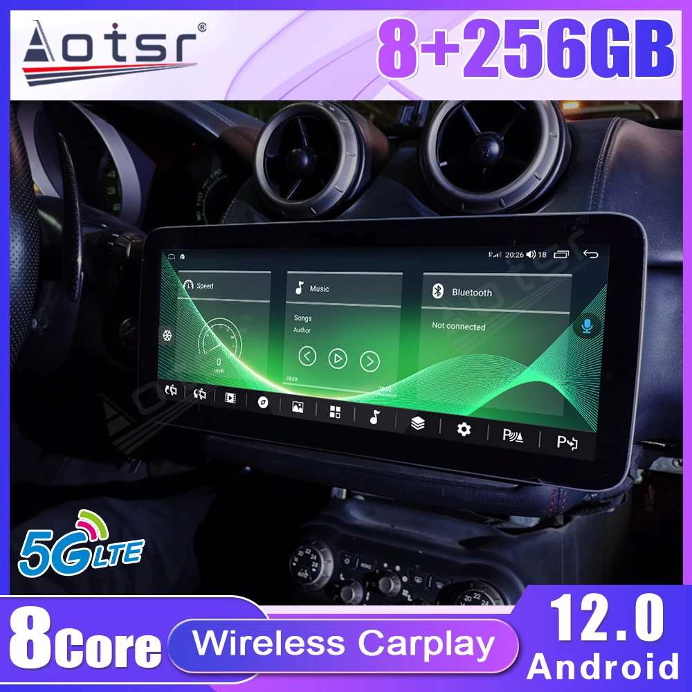 8G 256G Android Radio Suitable For Land Ferrari California Car Multimedia Player Stereo Car Audio GPS Navigation Head Unit