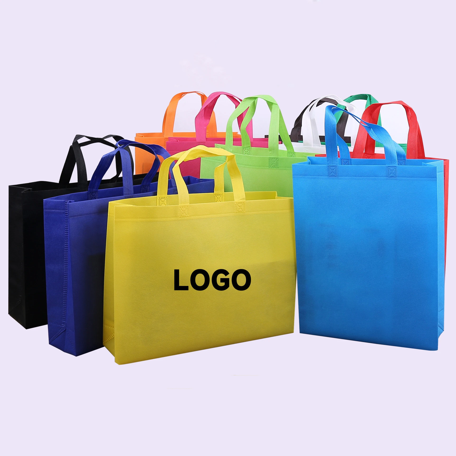 Non woven bags, gift bags, advertising promotion, takeout, fast food packaging, handbag, color shopping bags, wholesale, customi