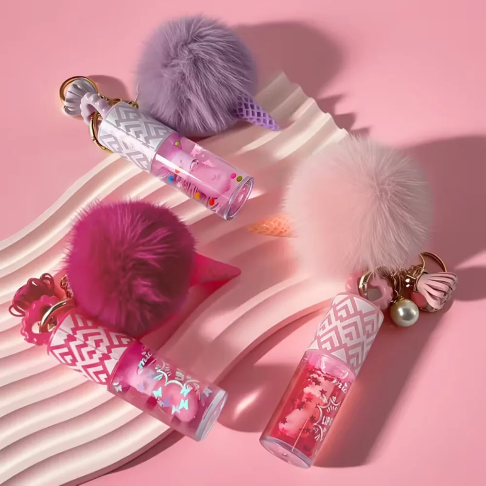 Fluffy Waffle Cone Lip Oil - Nawilżający balsam do ust z połyskiem, nieklejący się, nawilżający usta dla każdego rodzaju skóry, pielęgnacja ust