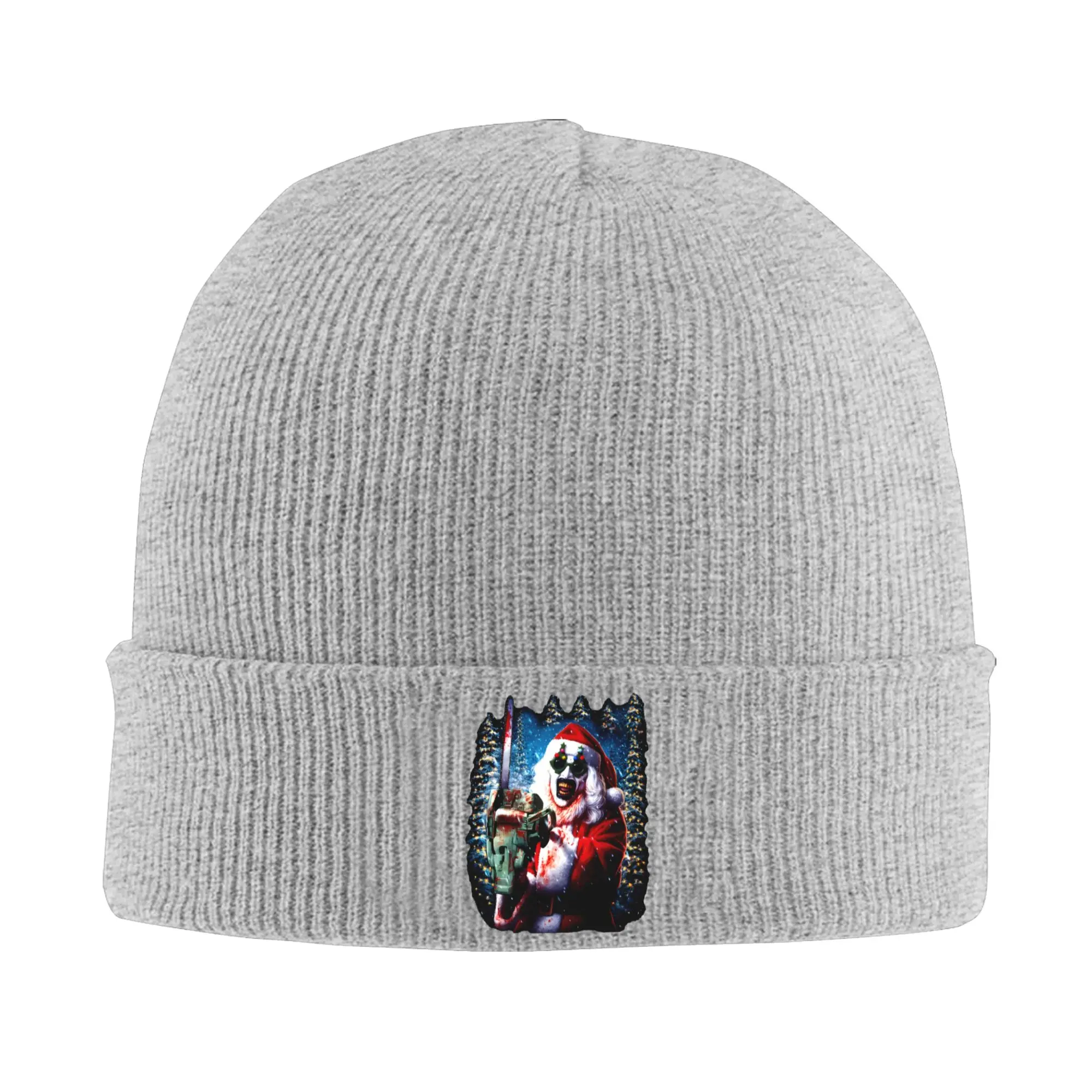 Christmas Terrifiers Horror Movie Knit Hat Beanie Winter Hat Warm Acrylic  Street Halloween Caps Men Women Gift
