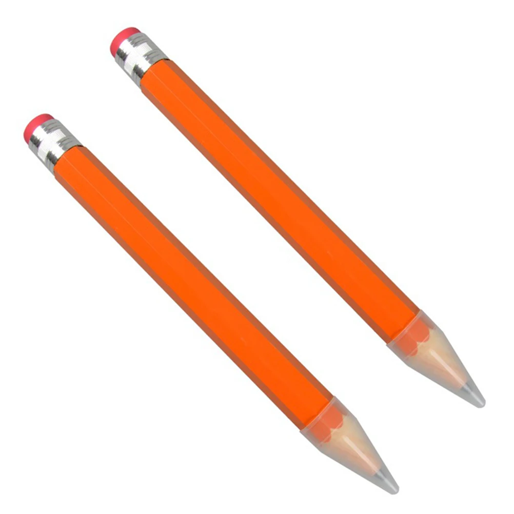 2 Pcs Colored Pencil Props Sketching Mechanical Sharpener Drawing Large Writing Long Pencils