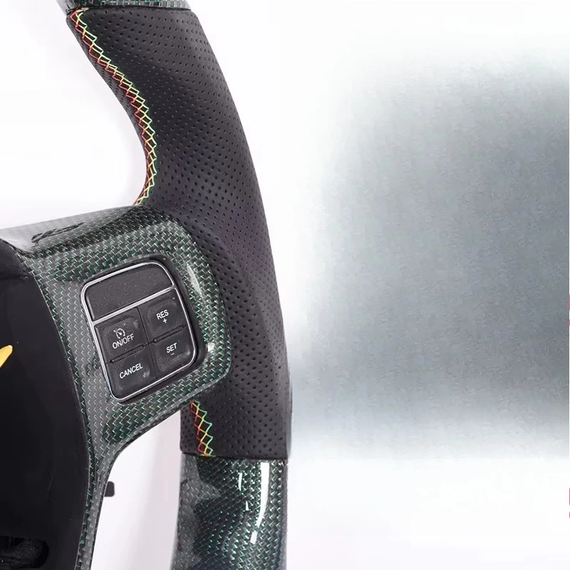 2022 New Custom Matte Leather Carbon Fiber Sports Car Steering Wheel