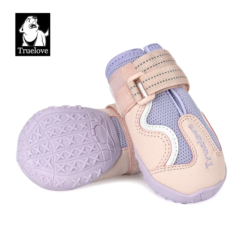 

Truelove PetShoes TLS3962, Нескользящие сэндвич-кроссовки, дышащие, не потевают, подошва из ТПР, на липучке и петле, из искусственной кожи с отражающим камнем