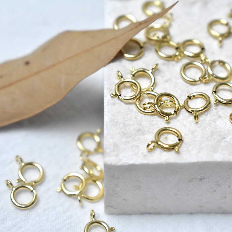 14K Goldfilled Federringverschlüsse Haken Großhandel Zubehör für Armbänder Halsketten Herstellung Handgemachte Schmuckherstellung – Detail 15