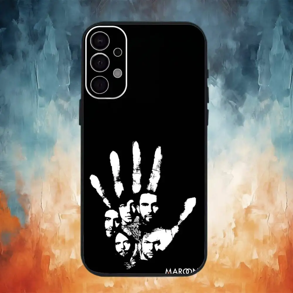 Band M-Maroon 5 Phone Case For Samsung S25,S24,S21,S22,S23,S30,Ultra,S20,Plus,Fe,Lite Black Shell