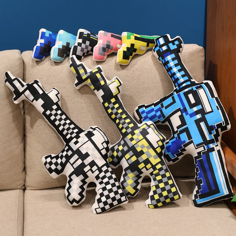 18/60CM Plüsch Pistole Spielzeug Gefüllte Weiche Pistole Puppe Maschine Gun Maschinenpistole Plüsch Kissen