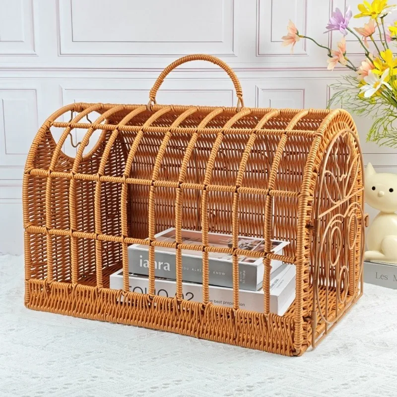 Por Cat Cer Bag le Rattan Cat Bed Cage Travel Outdoor Lightweight le Cats Kitten Kennel Small Pet Bags