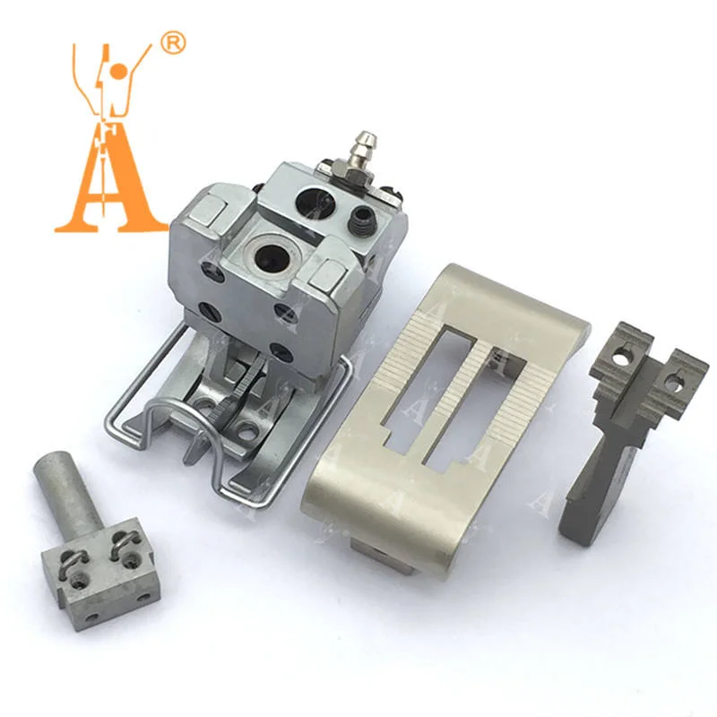 PFAFF sewing machine parts 2596 Cylinder Bed Parts Twin Plate, Feed Dog , Bar Clamp & Pneumatic Presser Foot for Heavy Leather