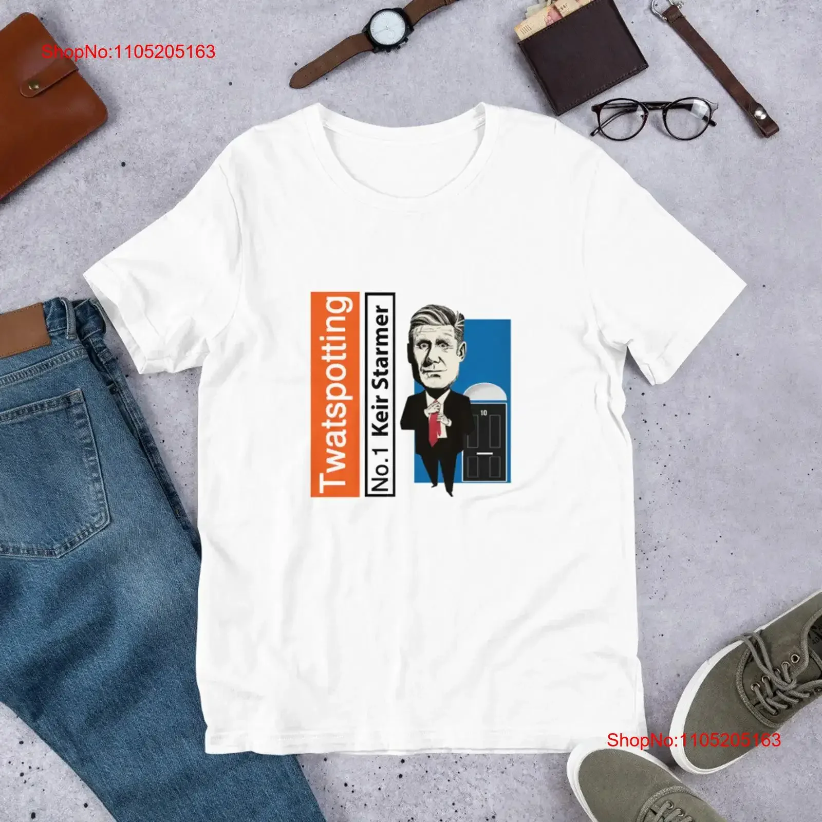 Funny 'Keir Starmer Twatspotting' T Shirt Political Satire UK Humor vintage Washed Stylish designer clothes homme Unisex
