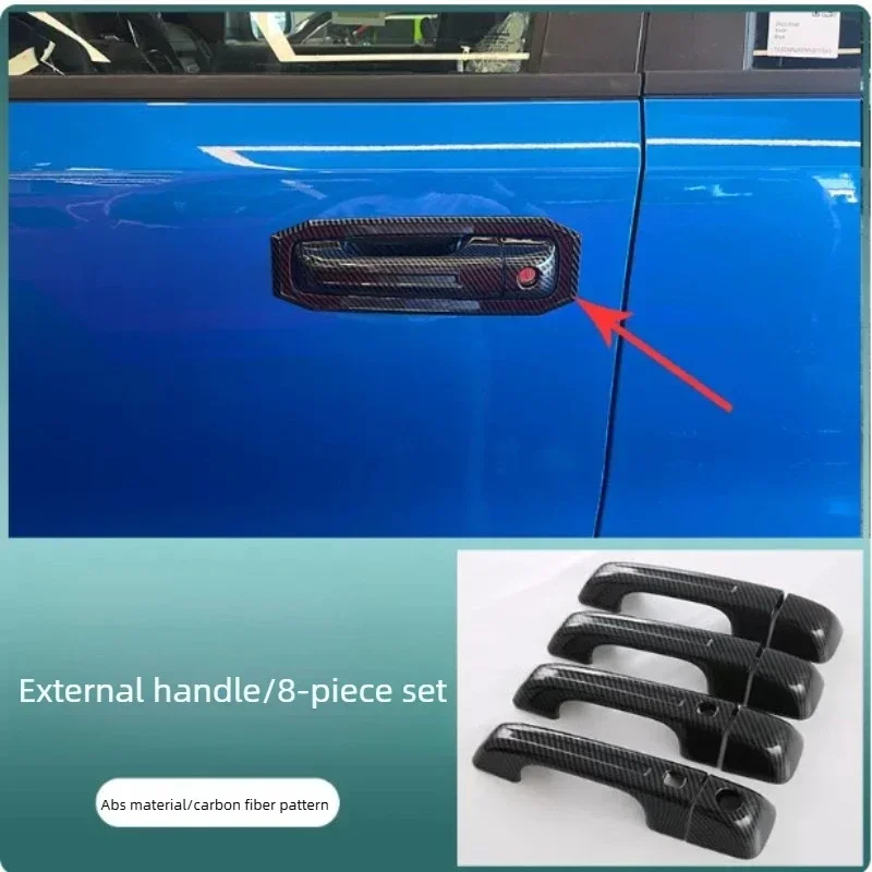 For Ram 1500 TRX 2022‑2024 Modified Exterior Door Bowl Handle Shell External Decor Retrofit Protective Guard Covers