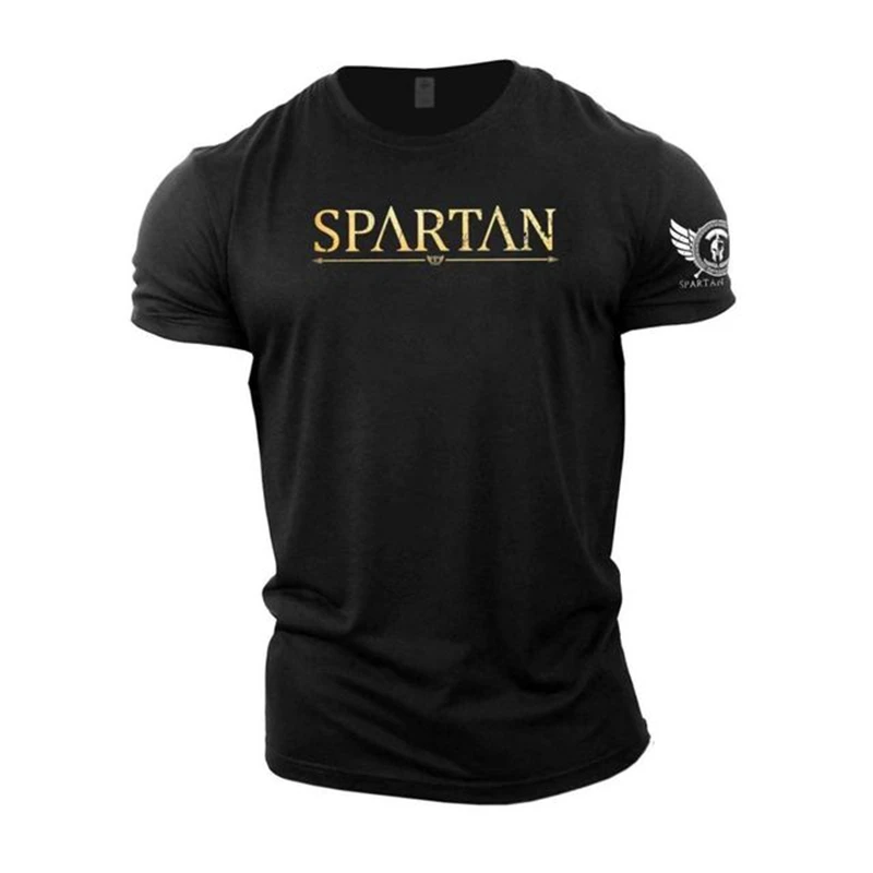 

2024Super New Spartan Warrior Fitness Sports 3D Printed T-shirt Unisex Short Sleeve Breathable Outdoor Casual Street Top T-shirt