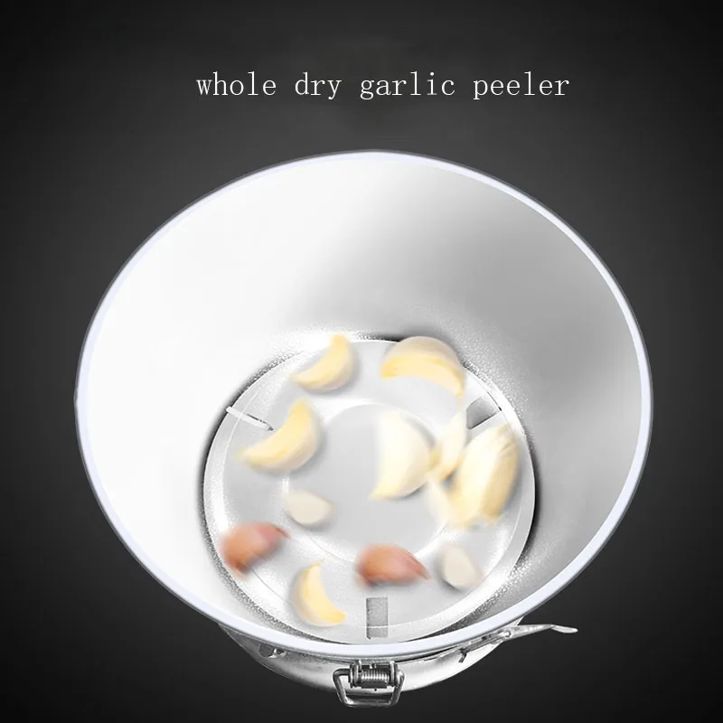 Commercial Garlic Peeling Machine 200W Dry Garlic Peeler Home Grain Restaurant Barbecue Automatic Skin Separator Fast Efficient