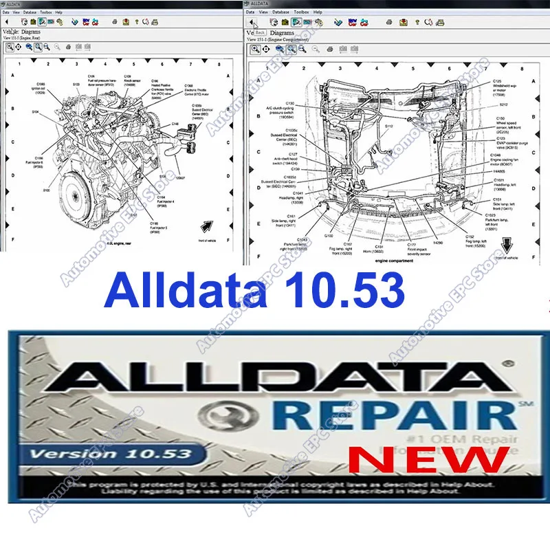 Picture 3: Vivid 2018 Maintenance Tools workshop data + Alldata 10.53 obd2 scanner provides alldata technical support with wiring diagrams