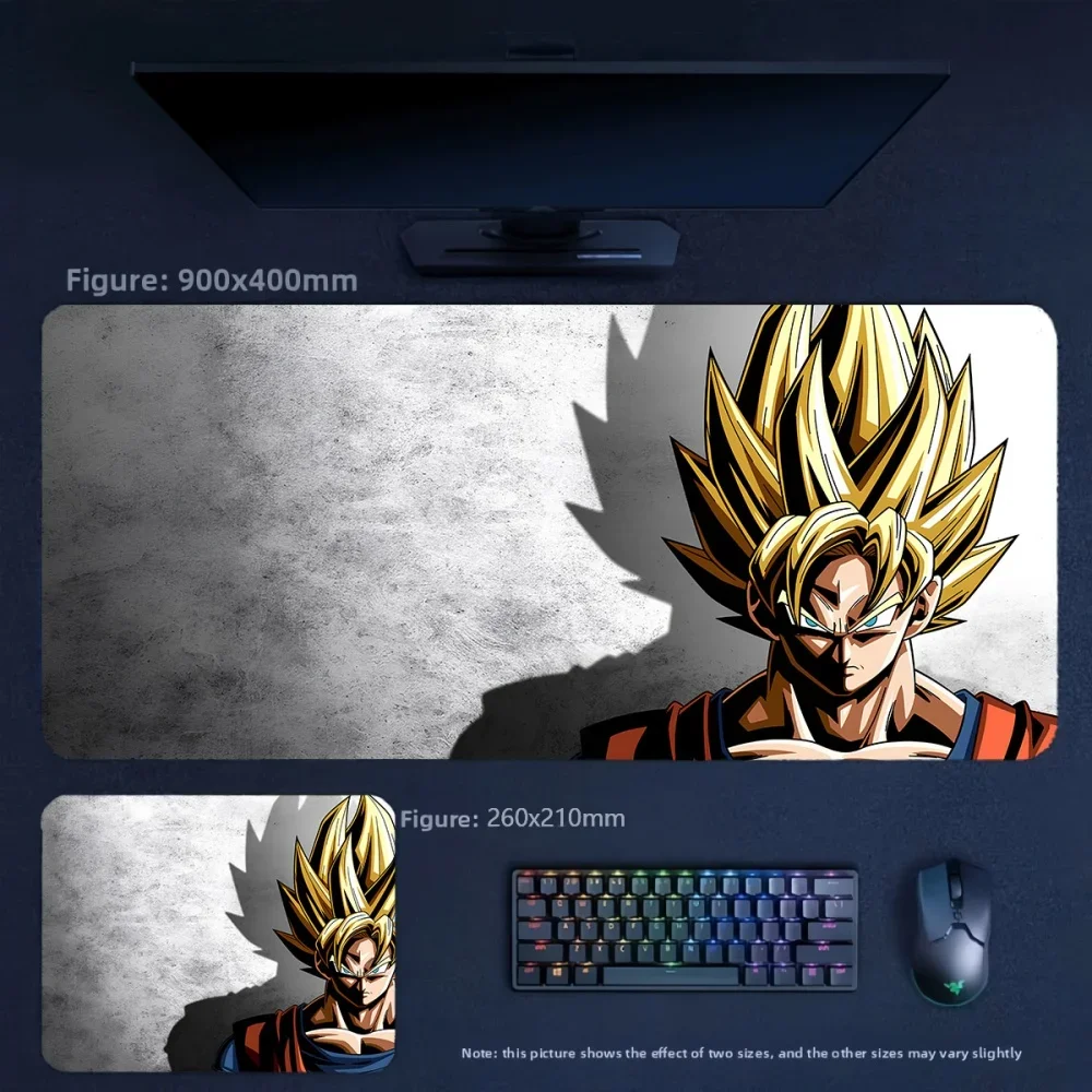Cartoon Animation Dragon Ball Boys E-sports Large Size Leather Mouse Keyboard Pad Tablemat High Quality Printed Leather Mousepad