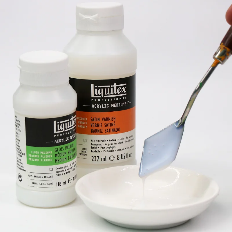 237/500ml Matte High Gloss Satin Mask Light Medium Fluid Painting Varnish Acrylic Painting Protective Liquid Acrylic Medium