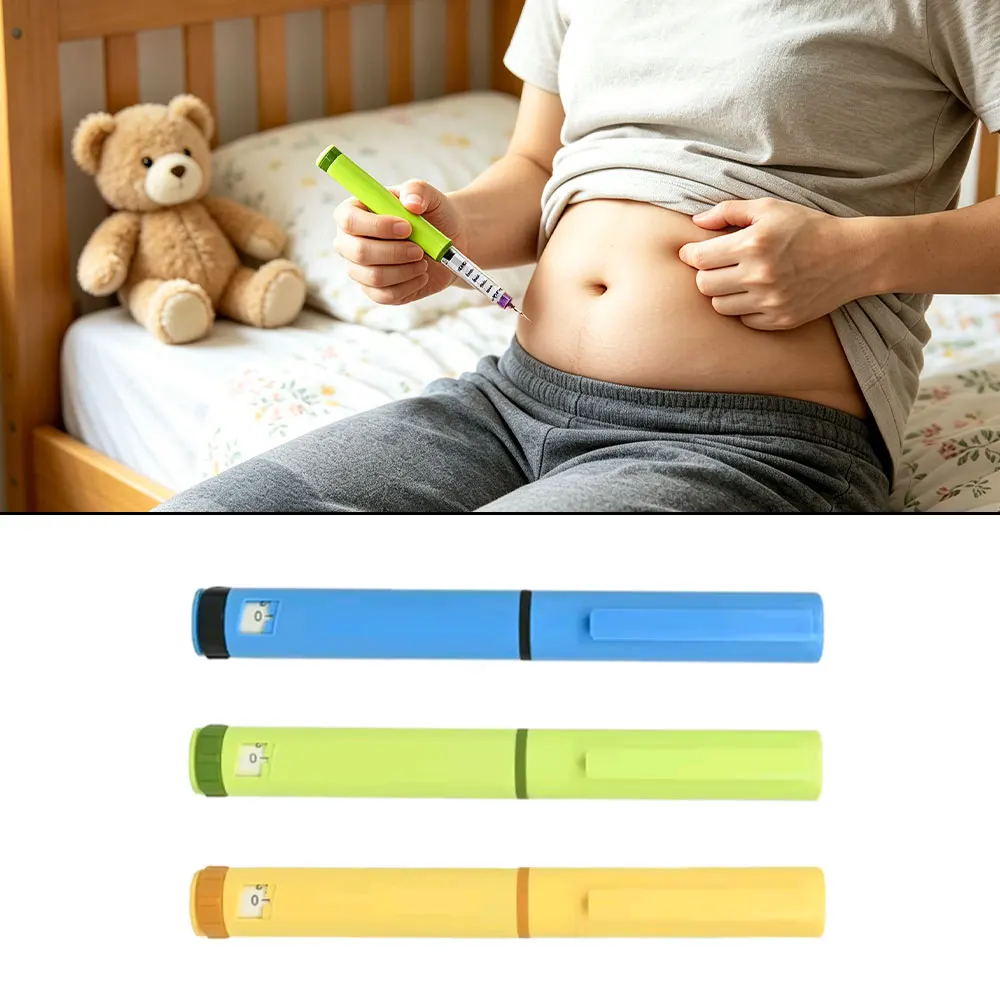 Reusable 3ml Weight Loss Injection Pen Set 60U Plastic Peptide Pen With Case 4/6/8MM Needle 3ml Cartridge Insulin Pens Multi-use view 4