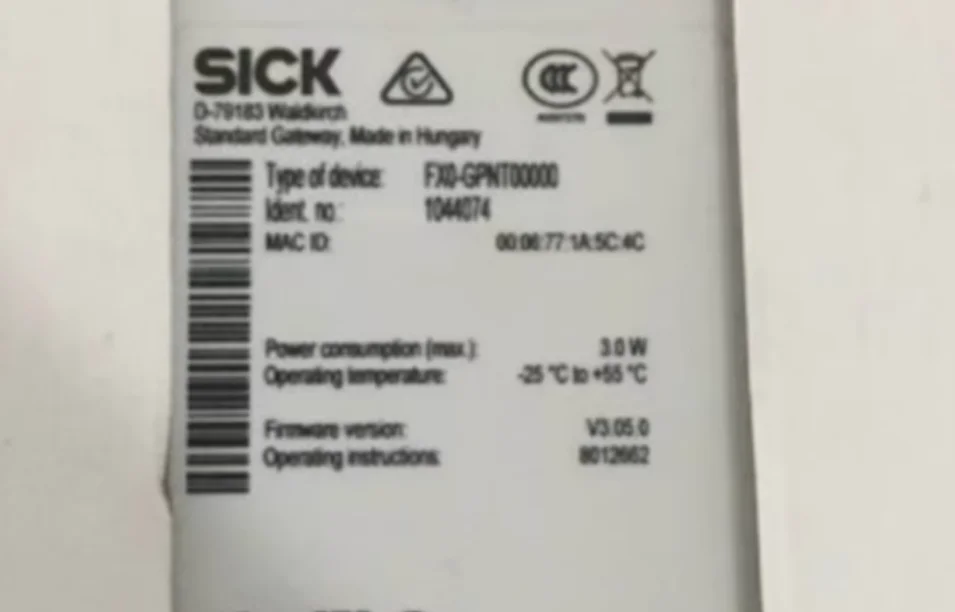 Original SAR Sick Security Controller, Auto Navegação Módulo AGV, FX0-GPNT00000, 1044074, Novo