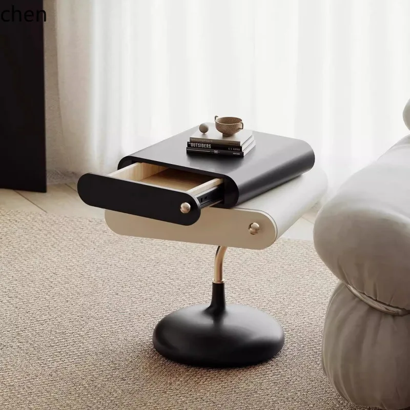YFY  Minimalist Bedside Table Solid Wood Lacquer Minimalist High-end Bedroom Small Cabinet Storage Cabinet