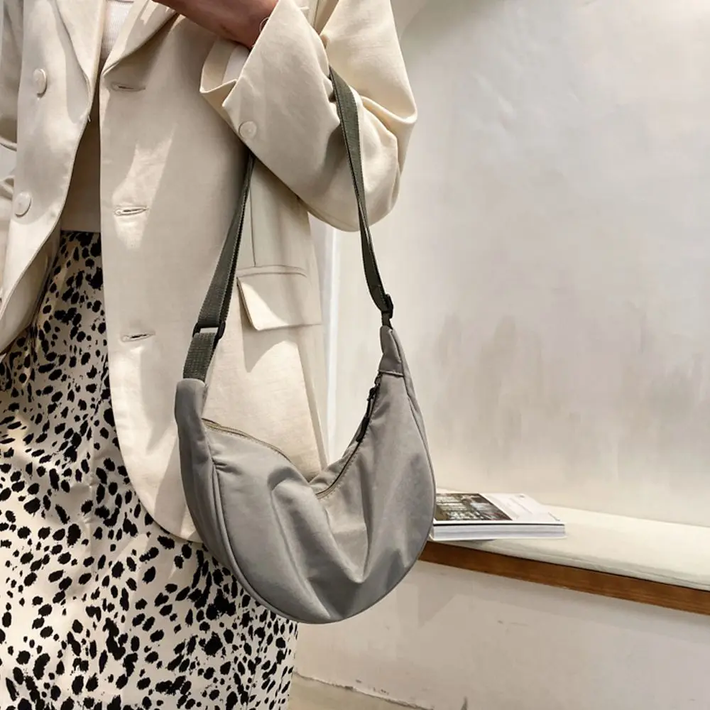 Casual Trendy Handbag Underarm Bag Solid For Girls Korean Dumpling Bags Crossbody Bag Women Messenger Bags Single Shoulder Bags