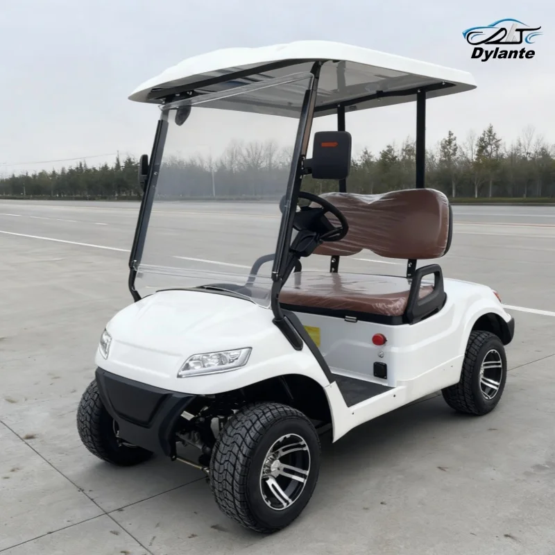 2025 New Launched 5KW AC System 72V Lithium Battery Powered 2 Seater MacPherson Suspension Electric Golf Cart For Golf Course