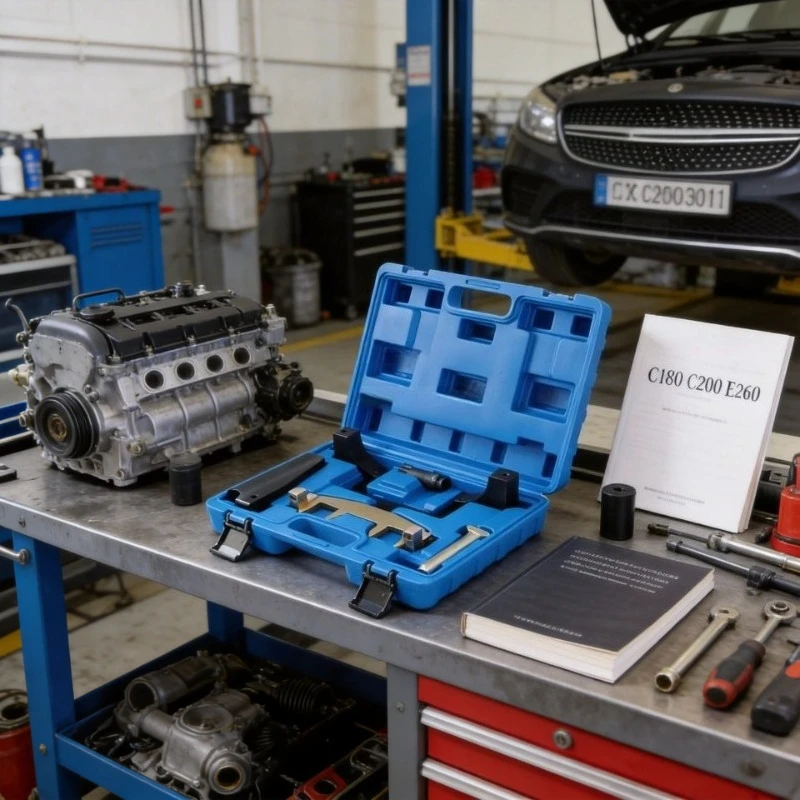 

Специальный инструмент для регулировки ГРМ T100 для втулки распределительного вала C180 C200 E260, комплект для ремонта двигателя автомобиля