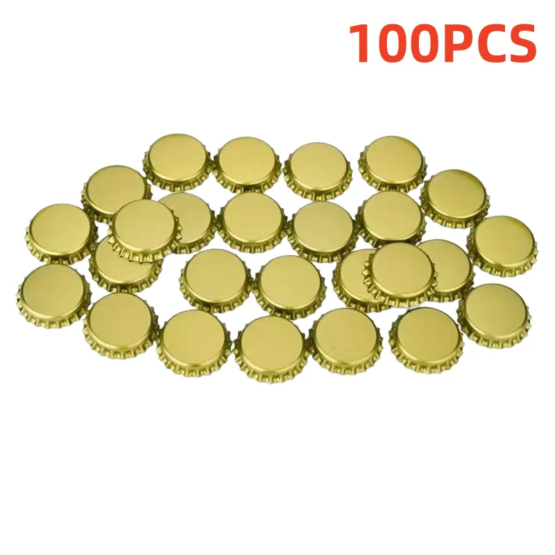100Pcs/SET Beer Bottle Crown Caps Oxygen Absorbing Seal Beer Bottle Caps for Home Brewing
