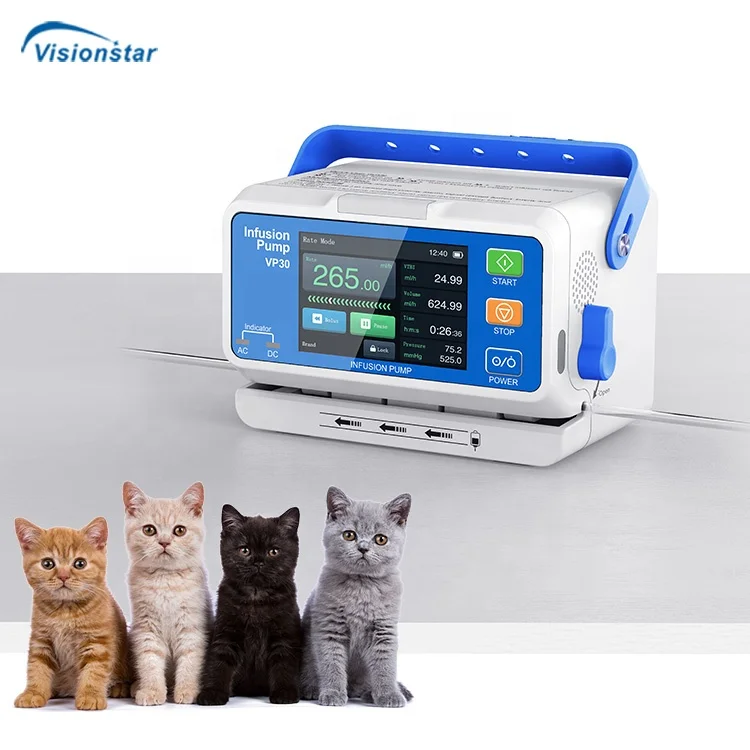 Vet Medical Equipment High Accuracy Pet Infusion Pump with Touch Screen