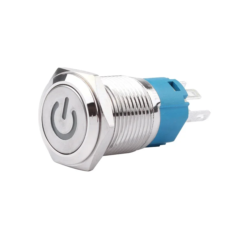 1Pc 16Mm Metal Push…