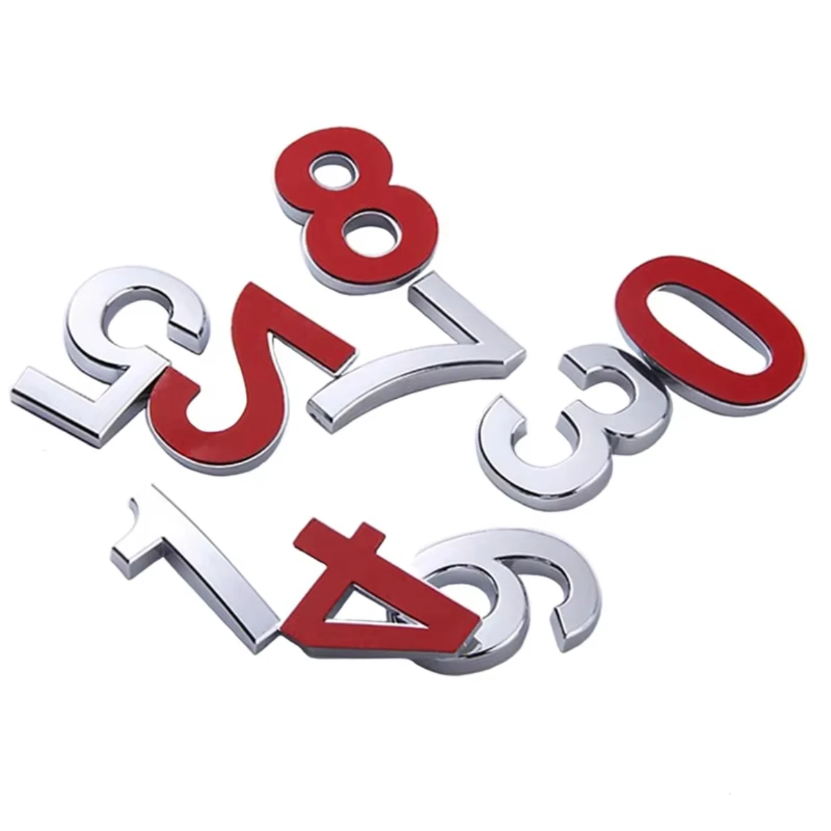 ملصقات أرقام ثلاثية الأبعاد ذاتية اللصق، لوحة رقم باب غرفة المنزل، علامة للمنزل، خزانة الشقة، صندوق البريد، أرقام الأبواب الخارجية