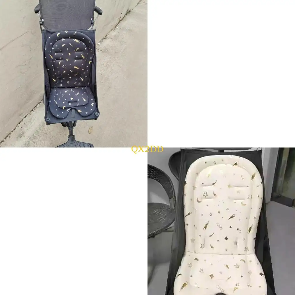 QX2D Universal Baby Strollers Cushions Pad Breathable Infant Siss Liners durante 0 3 años