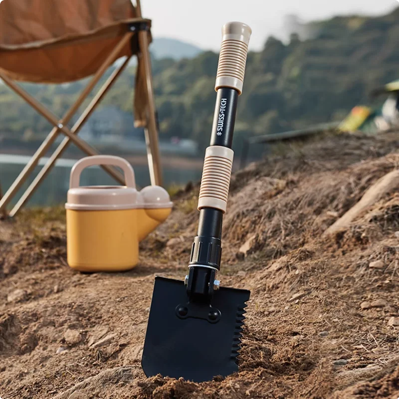 40 cm Outdoor portatile EDC multifunzione piccola pala pieghevole pala zappa strumento da pesca da campeggio