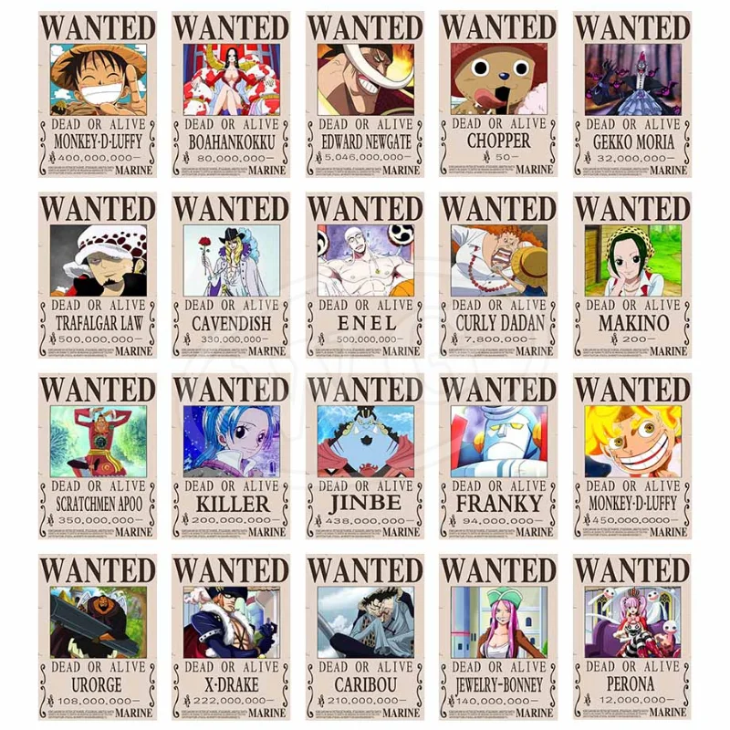 One Piece Canvas Painting Anime Figure Vinsmoke Sanji All Characters WANTED HD Print Picture for Bedroom Christmas Decor Gifts