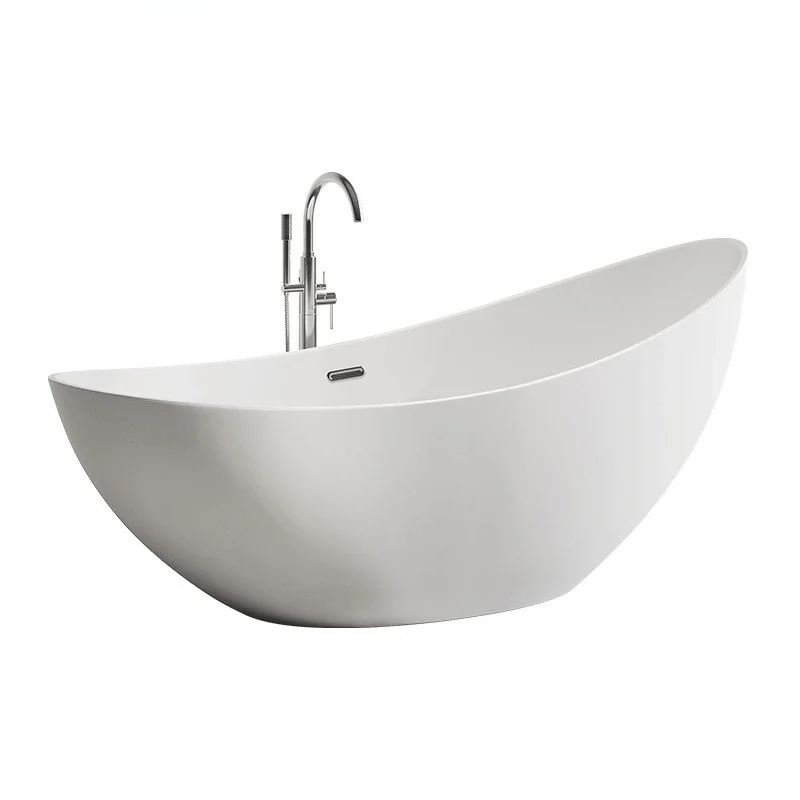 

Crescent acrylic bathtub integrated seamless hotel home bed and breakfast Internet celebrity Japanese-style independent bathtub